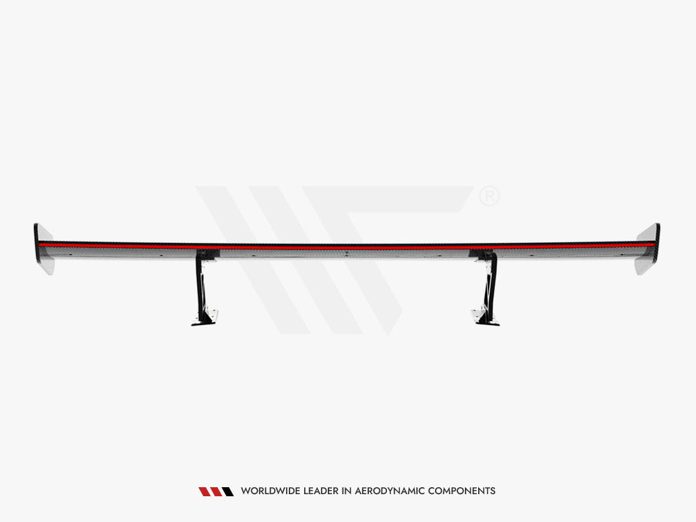 Carbon Spoiler With Internal Brackets Uprights V.2 + LED compatible with BMW 1 M E82