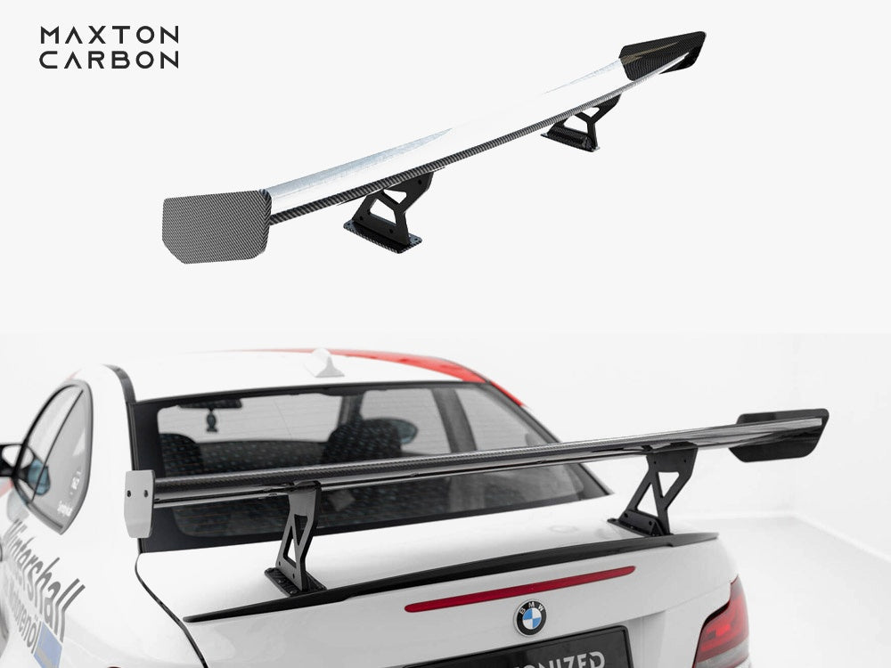 Carbon Spoiler With Internal Brackets Uprights V.1 compatible with BMW 1 M E82
