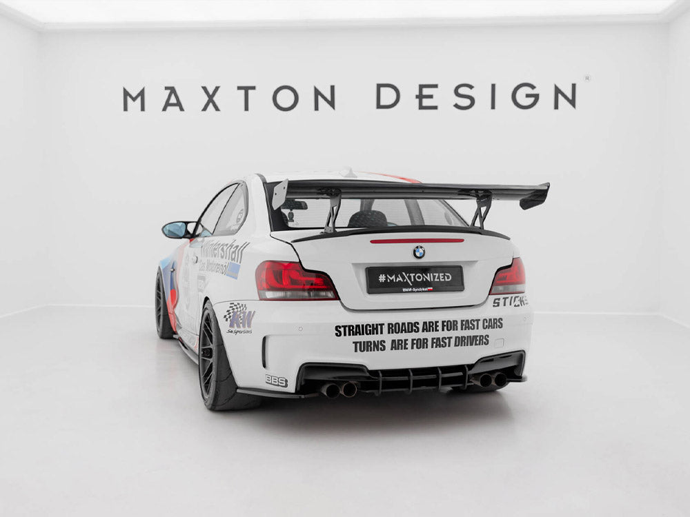 Carbon Spoiler With Internal Brackets Uprights V.1 compatible with BMW 1 M E82