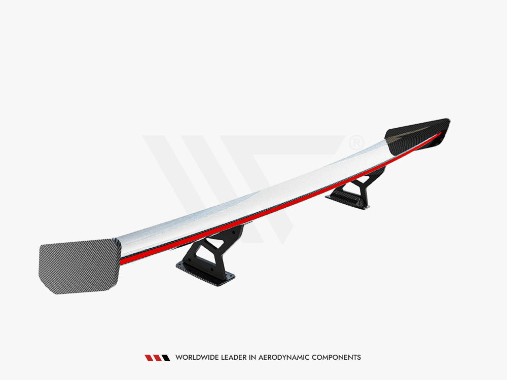 Carbon Spoiler With Internal Brackets Uprights V.1 + LED compatible with BMW 1 M E82