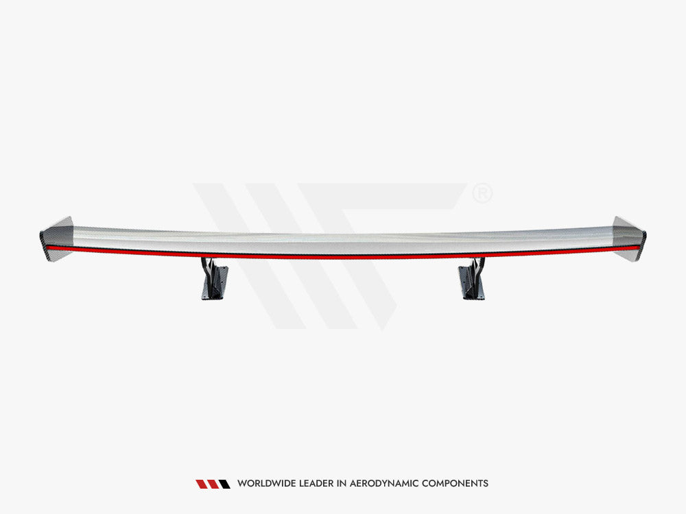 Carbon Spoiler With Internal Brackets Uprights V.1 + LED compatible with BMW 1 M E82