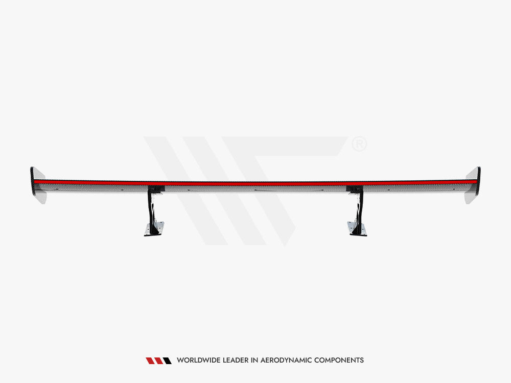 Carbon Spoiler With Internal Brackets Uprights V.1 + LED compatible with BMW 1 M E82