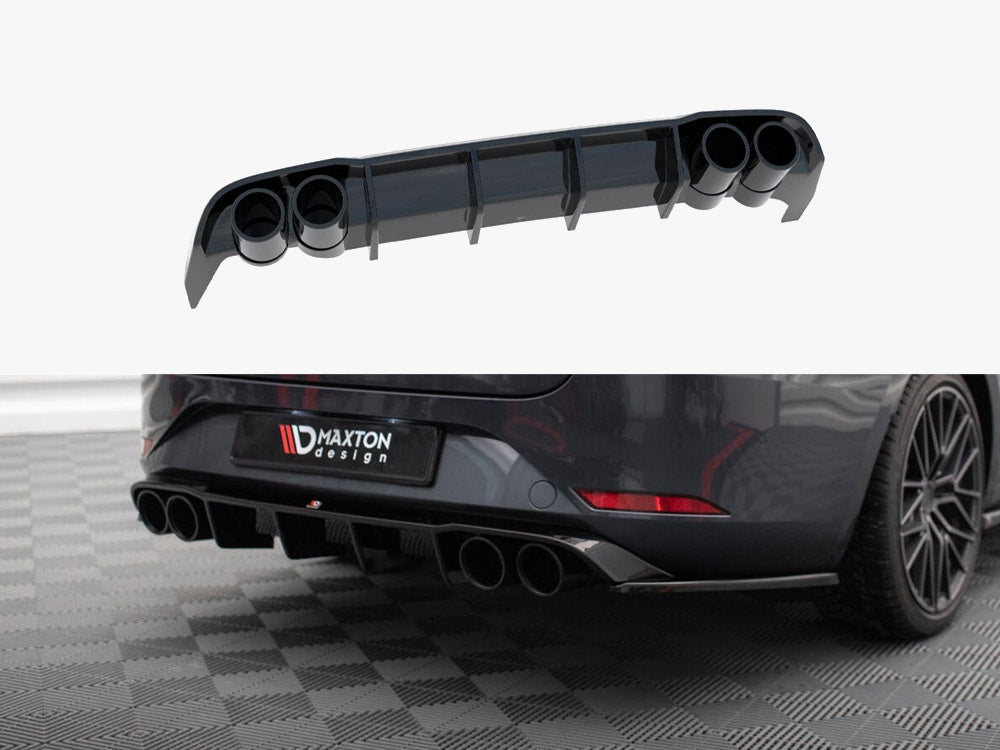 Rear Valance + Exhaust Ends Imitation compatible with SEAT Leon ST FR Mk4