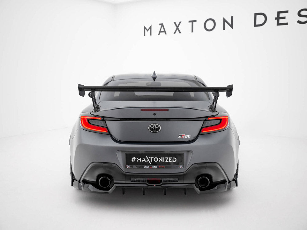 Carbon Spoiler With External Brackets Uprights compatible with Toyota GR86