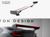 Carbon Spoiler With External Brackets Uprights + LED compatible with Toyota GR86