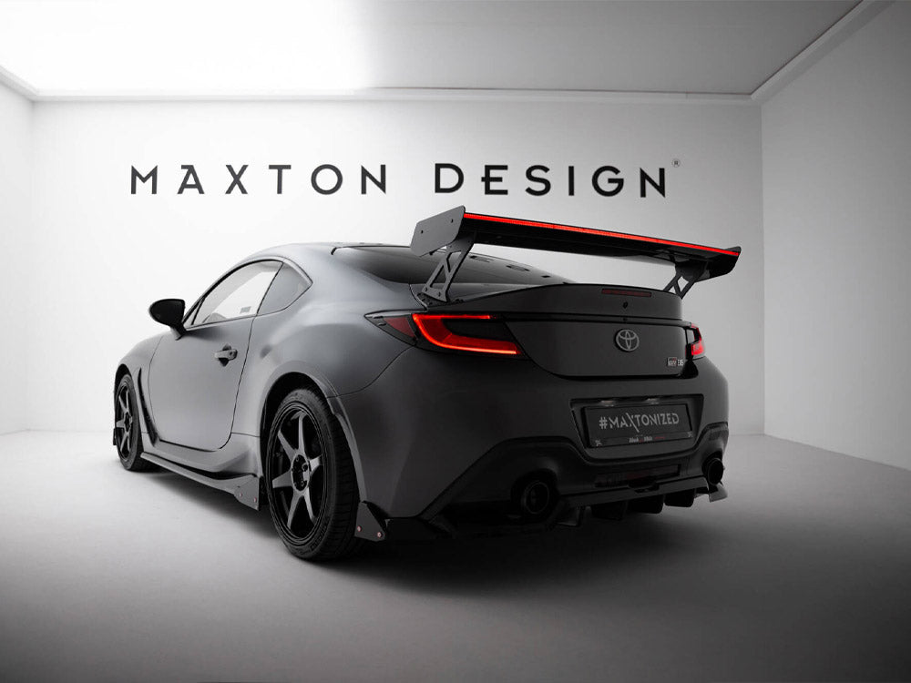 Carbon Spoiler With External Brackets Uprights + LED compatible with Toyota GR86