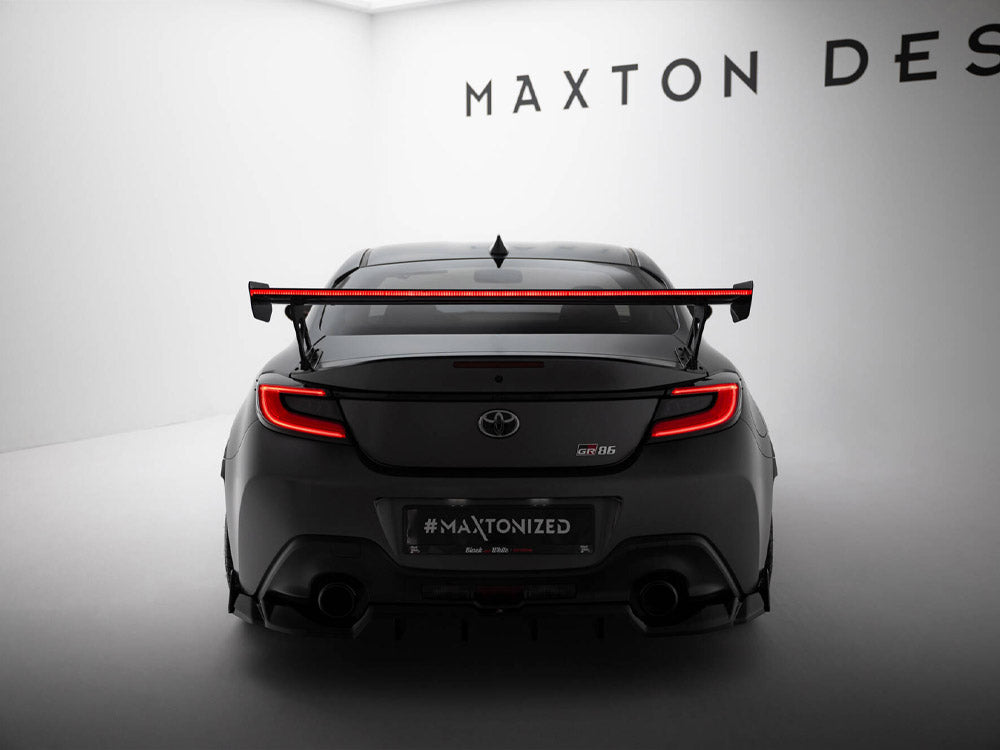 Carbon Spoiler With External Brackets Uprights + LED compatible with Toyota GR86