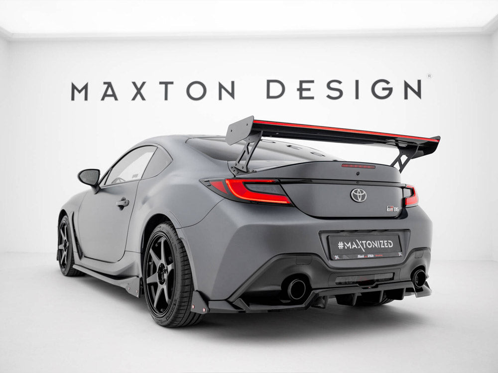Carbon Spoiler With External Brackets Uprights + LED compatible with Toyota GR86