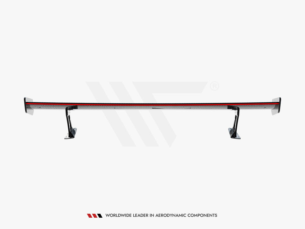 Carbon Spoiler With External Brackets Uprights + LED compatible with Toyota GR86