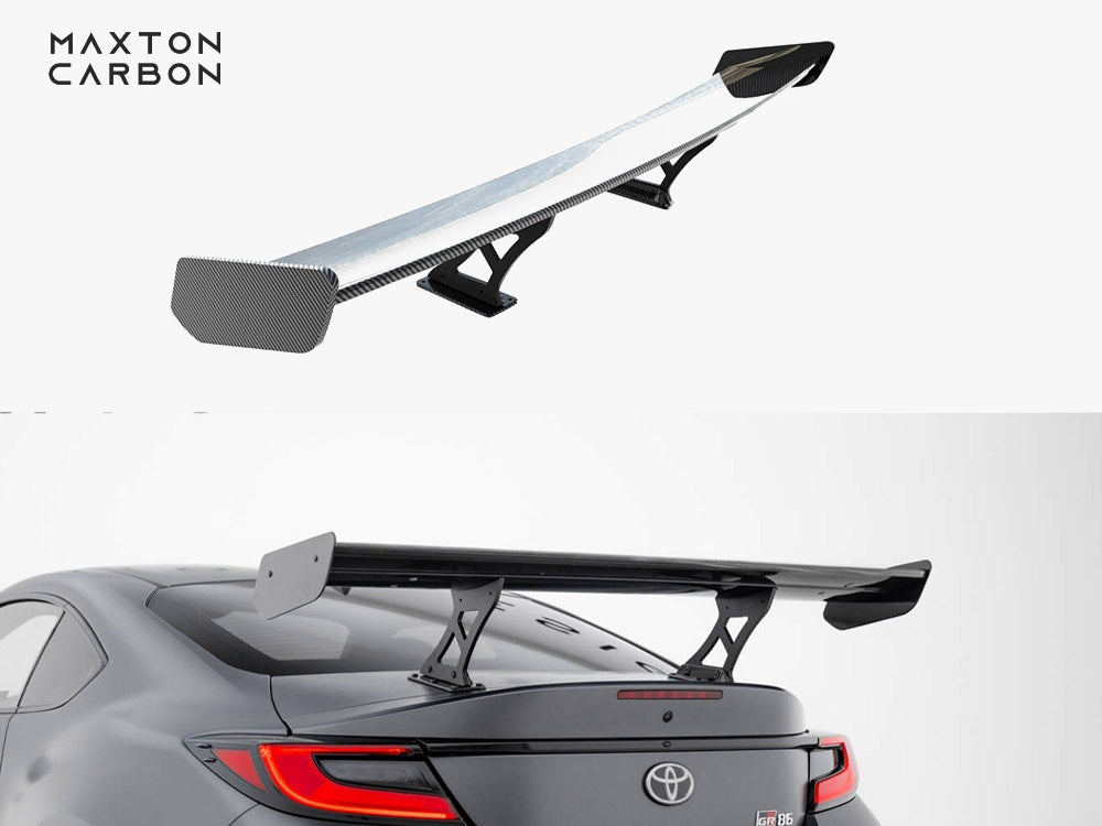 Carbon Spoiler With Internal Brackets Uprights compatible with Toyota GR86
