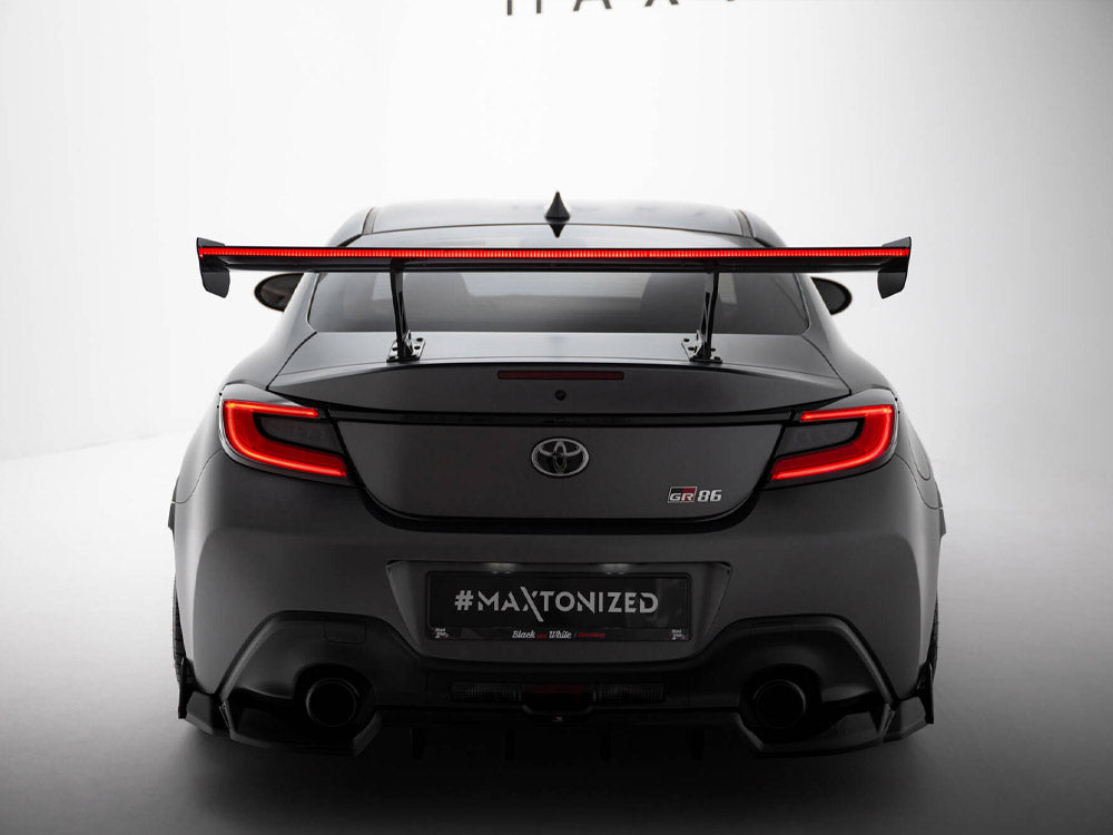Carbon Spoiler With Internal Brackets Uprights + LED compatible with Toyota GR86