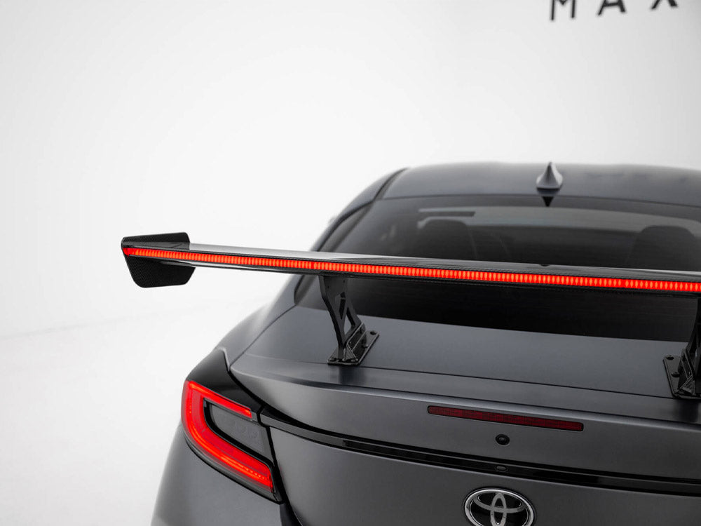 Carbon Spoiler With Internal Brackets Uprights + LED compatible with Toyota GR86