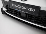 Street PRO Front Splitter + Flaps compatible with Volkswagen Golf GTI / GTE / R-Line Mk8 Facelift