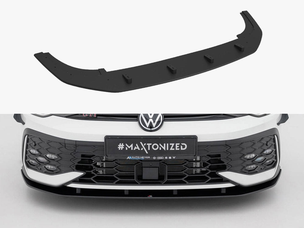 Street PRO Front Splitter compatible with Volkswagen Golf GTI / GTE / R-Line Mk8 Facelift