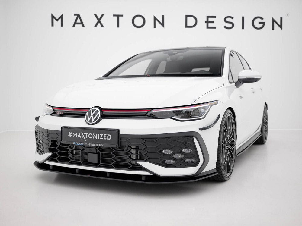 Street PRO Front Splitter compatible with Volkswagen Golf GTI / GTE / R-Line Mk8 Facelift