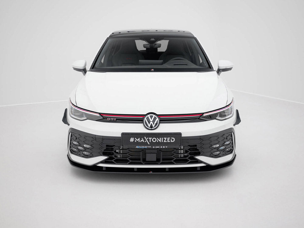 Street PRO Front Splitter compatible with Volkswagen Golf GTI / GTE / R-Line Mk8 Facelift