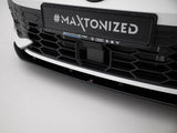 Street PRO Front Splitter compatible with Volkswagen Golf GTI / GTE / R-Line Mk8 Facelift