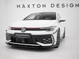 Front Splitter V.5 compatible with Volkswagen Golf GTI / GTE / R-Line Mk8 Facelift