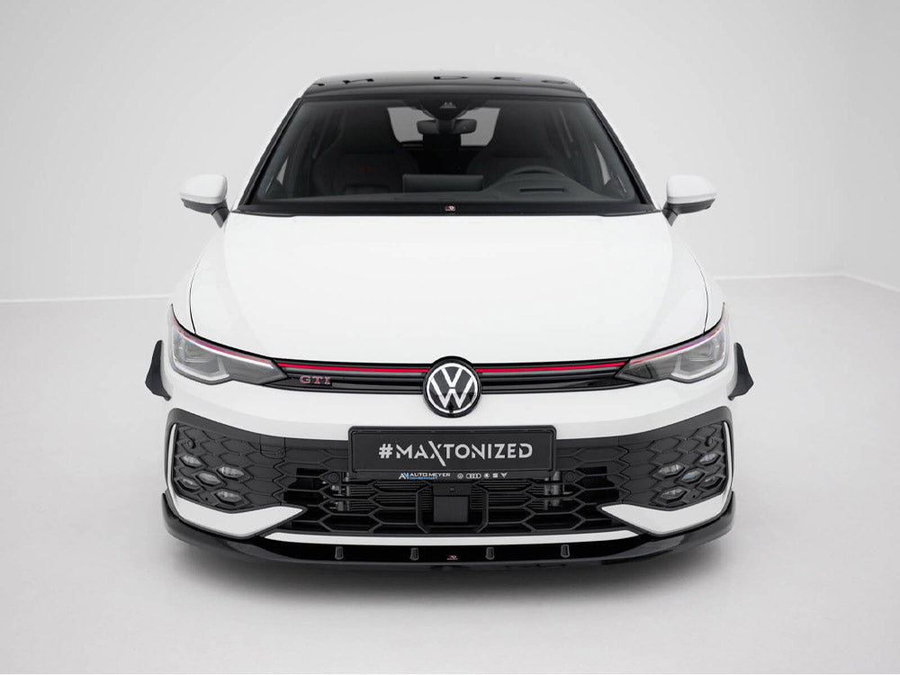 Front Splitter V.5 compatible with Volkswagen Golf GTI / GTE / R-Line Mk8 Facelift