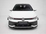 Front Splitter V.5 compatible with Volkswagen Golf GTI / GTE / R-Line Mk8 Facelift