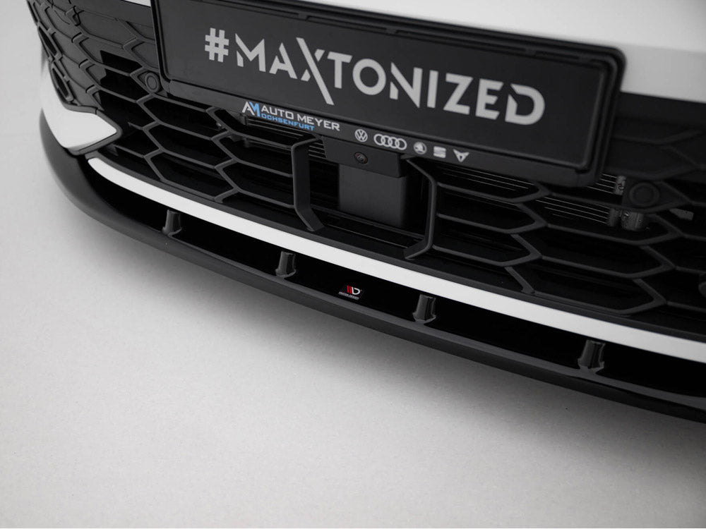 Front Splitter V.5 compatible with Volkswagen Golf GTI / GTE / R-Line Mk8 Facelift