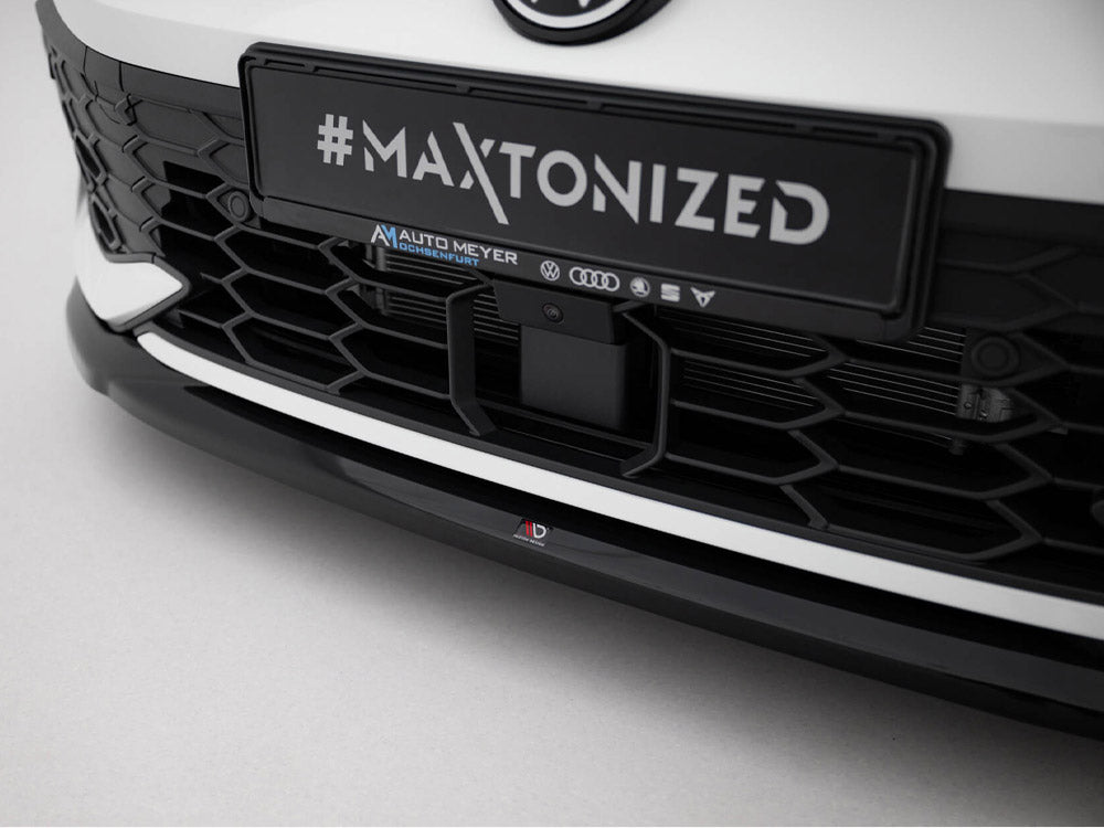Front Splitter V.4 compatible with Volkswagen Golf GTI / GTE / R-Line Mk8 Facelift