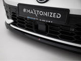 Front Splitter V.4 compatible with Volkswagen Golf GTI / GTE / R-Line Mk8 Facelift