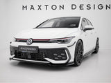 Front Splitter V.3 compatible with Volkswagen Golf GTI / GTE / R-Line Mk8 Facelift