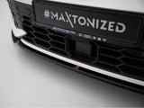 Front Splitter V.3 compatible with Volkswagen Golf GTI / GTE / R-Line Mk8 Facelift