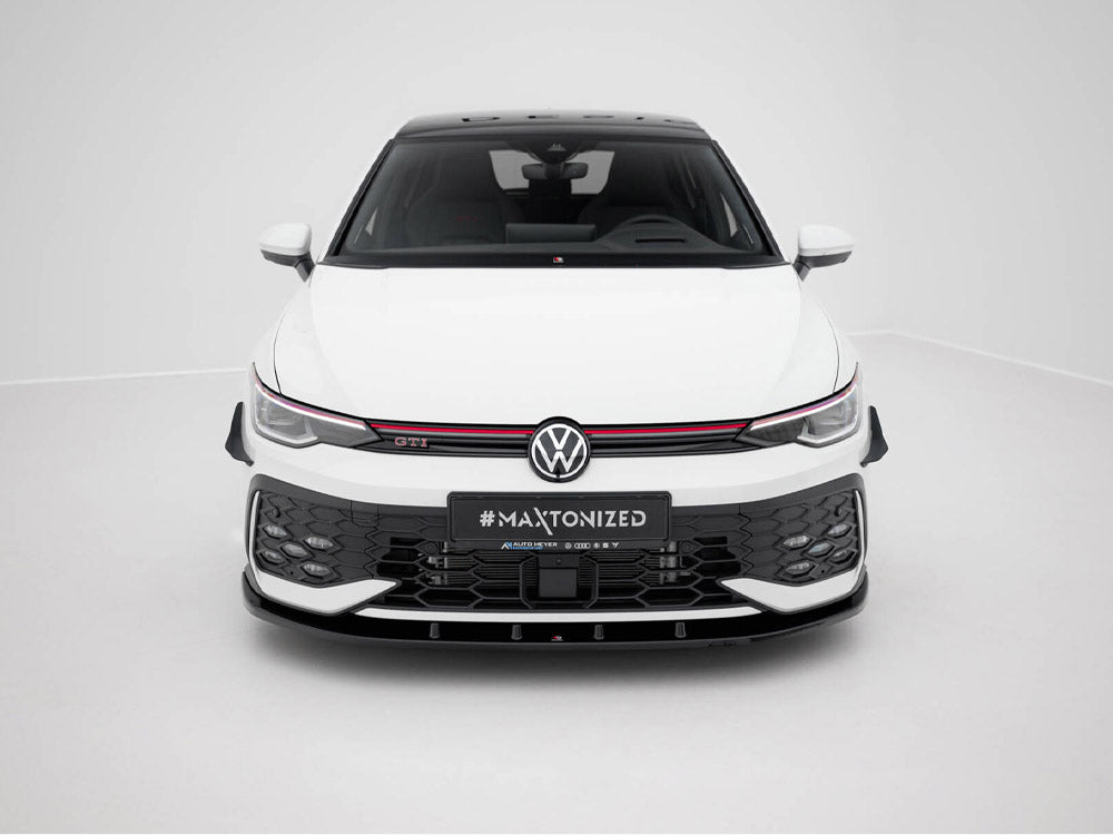 Front Splitter V.1 compatible with Volkswagen Golf GTI / GTE / R-Line Mk8 Facelift