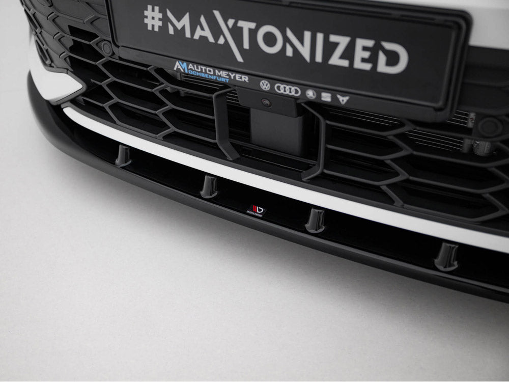 Front Splitter V.1 compatible with Volkswagen Golf GTI / GTE / R-Line Mk8 Facelift