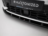 Front Splitter V.1 compatible with Volkswagen Golf GTI / GTE / R-Line Mk8 Facelift