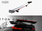 Carbon Spoiler With Internal Brackets Uprights + LED compatible with BMW 5 / M5 Sedan G30 / F90