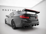 Carbon Spoiler With Internal Brackets Uprights + LED compatible with BMW 5 / M5 Sedan G30 / F90