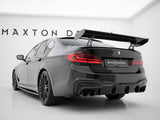Carbon Spoiler With Internal Brackets Uprights + LED compatible with BMW 5 / M5 Sedan G30 / F90
