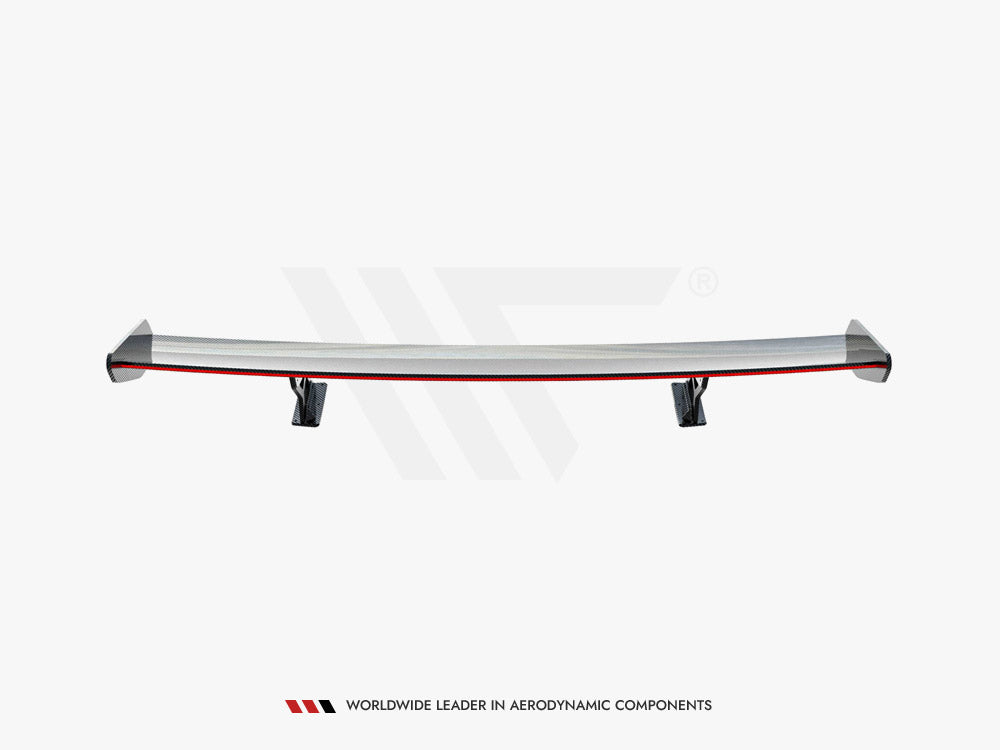 Carbon Spoiler With Internal Brackets Uprights + LED compatible with BMW 5 / M5 Sedan G30 / F90
