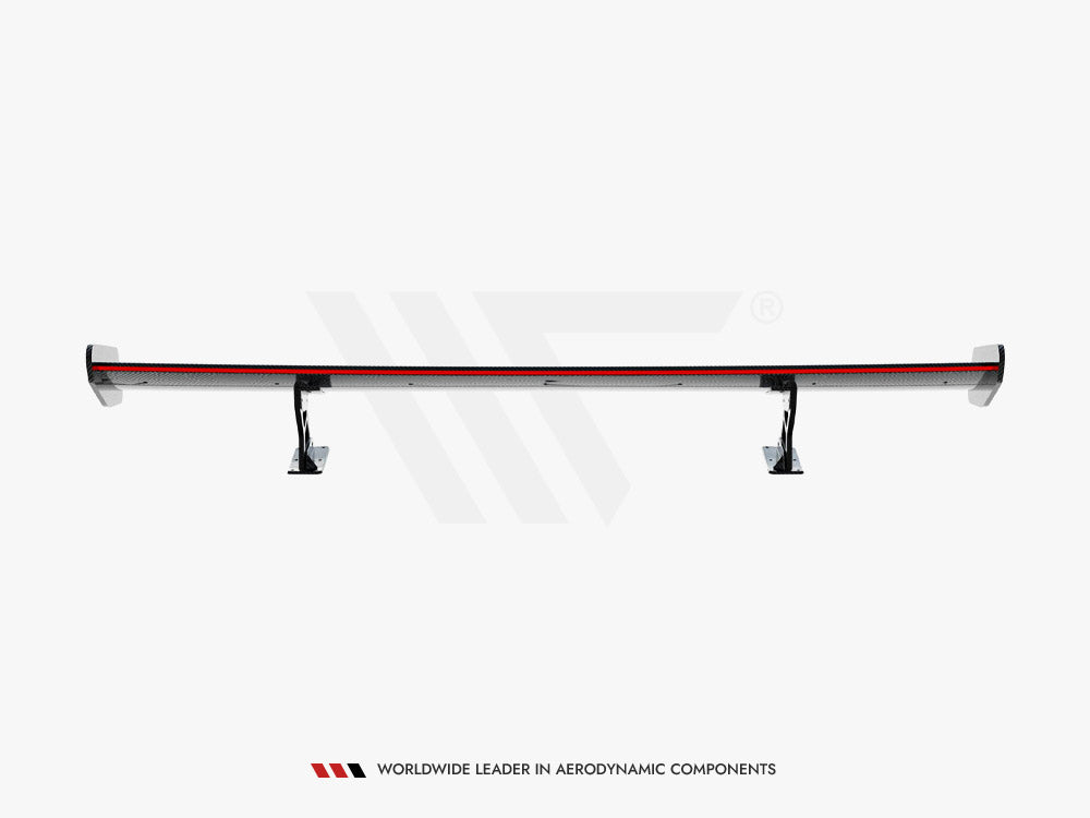 Carbon Spoiler With Internal Brackets Uprights + LED compatible with BMW 5 / M5 Sedan G30 / F90