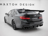 Carbon Spoiler With Internal Brackets Uprights compatible with BMW 5 / M5 Sedan G30 / F90