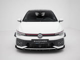 Front Splitter V.2 + Flaps compatible with Volkswagen Golf GTI / GTE / R-Line Mk8 Facelift