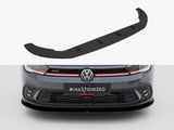 Street PRO Front Splitter compatible with Volkswagen Polo GTI / R-Line Mk6 Facelift