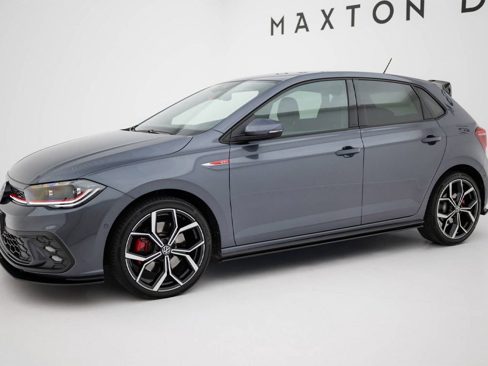 Street PRO Side Skirt Diffusers compatible with Volkswagen Polo GTI / R-Line Mk6 Facelift