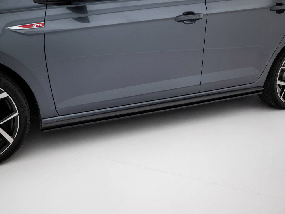 Street PRO Side Skirt Diffusers compatible with Volkswagen Polo GTI / R-Line Mk6 Facelift