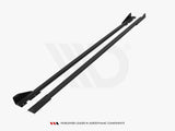Street PRO Side Skirt Diffusers + Flaps compatible with Volkswagen Polo GTI / R-Line Mk6 Facelift