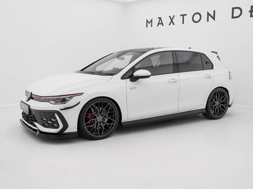 Street PRO Side Skirts Diffusers V.2 compatible with Volkswagen Golf GTI / GTE / GTI Clubsport / R-Line Mk8