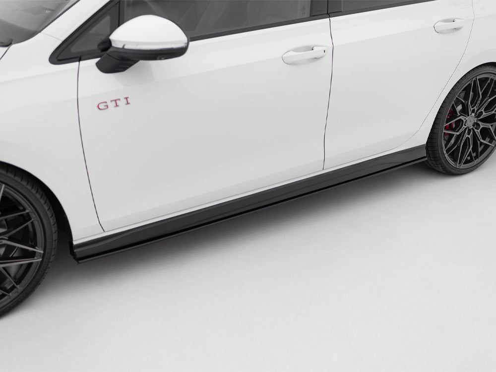 Street PRO Side Skirts Diffusers V.2 compatible with Volkswagen Golf GTI / GTE / GTI Clubsport / R-Line Mk8