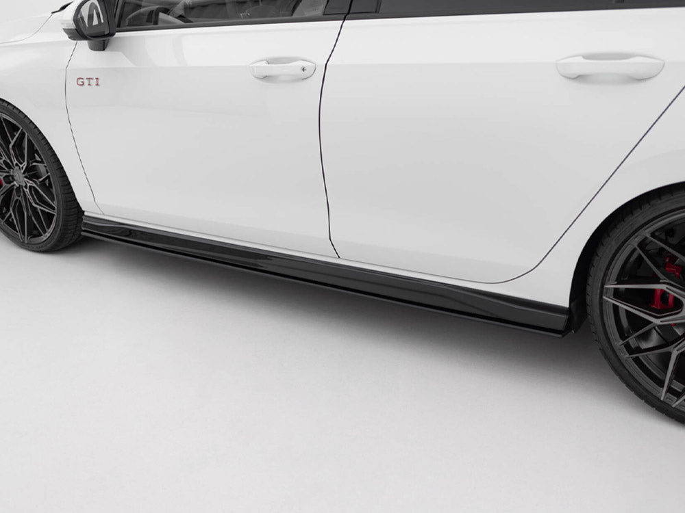 Street PRO Side Skirts Diffusers V.2 compatible with Volkswagen Golf GTI / GTE / GTI Clubsport / R-Line Mk8