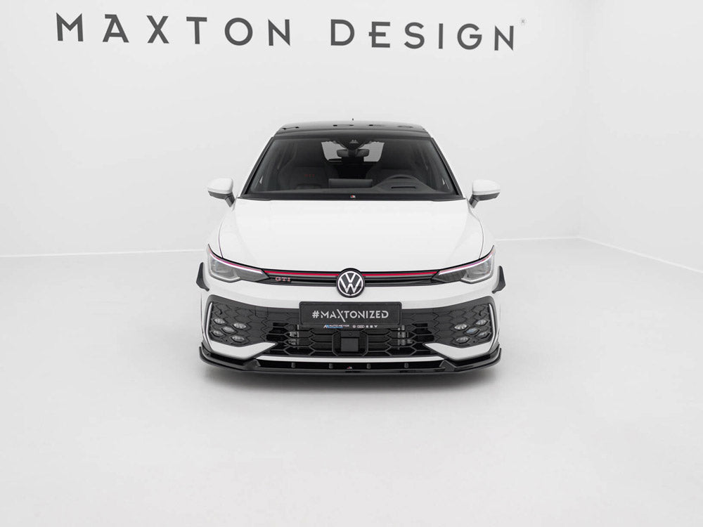 Street PRO Front Splitter V.2 compatible with Volkswagen Golf GTI / GTE / R-Line Mk8 Facelift