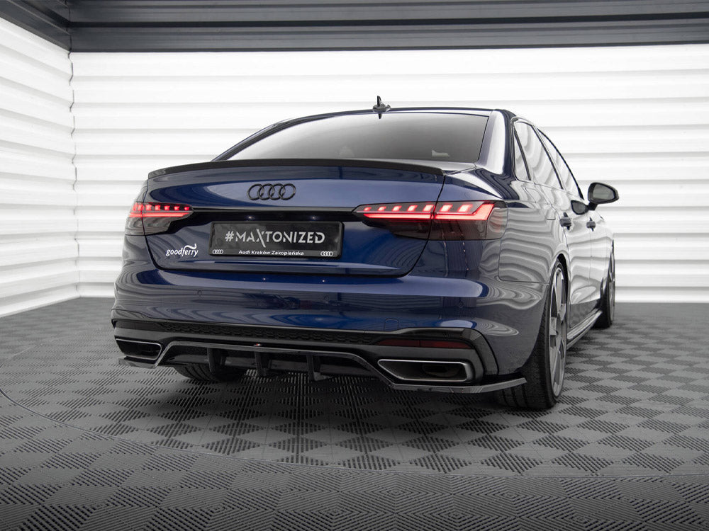 Rear Splitter (Vertical Bars) V.2 compatible with Audi A4 S Line B9 Facelift