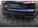 Rear Splitter (Vertical Bars) V.2 compatible with Audi A4 S Line B9 Facelift