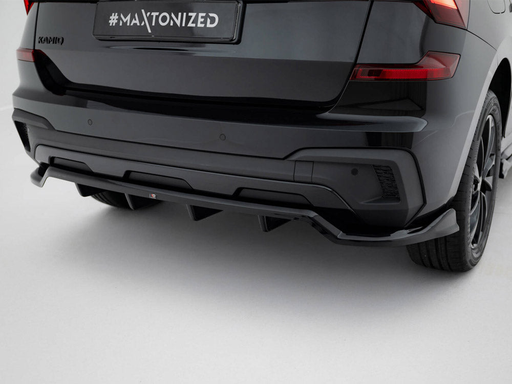 Rear Splitter (Vertical Bars) compatible with Skoda Kamiq Monte Carlo Mk1 Facelift